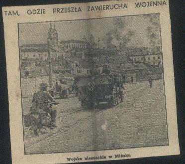 zdjęcie Wojska niemieckie w Mińsku